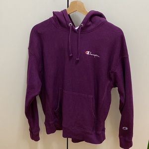 Champion purple weave reverse hoodie